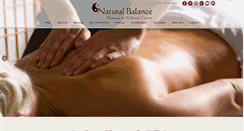 Desktop Screenshot of naturalbalancemassage.com